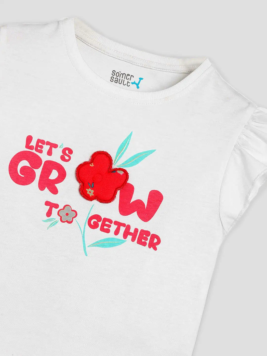 Grow Together Flutter Sleeves Cotton Top- Pack of 3