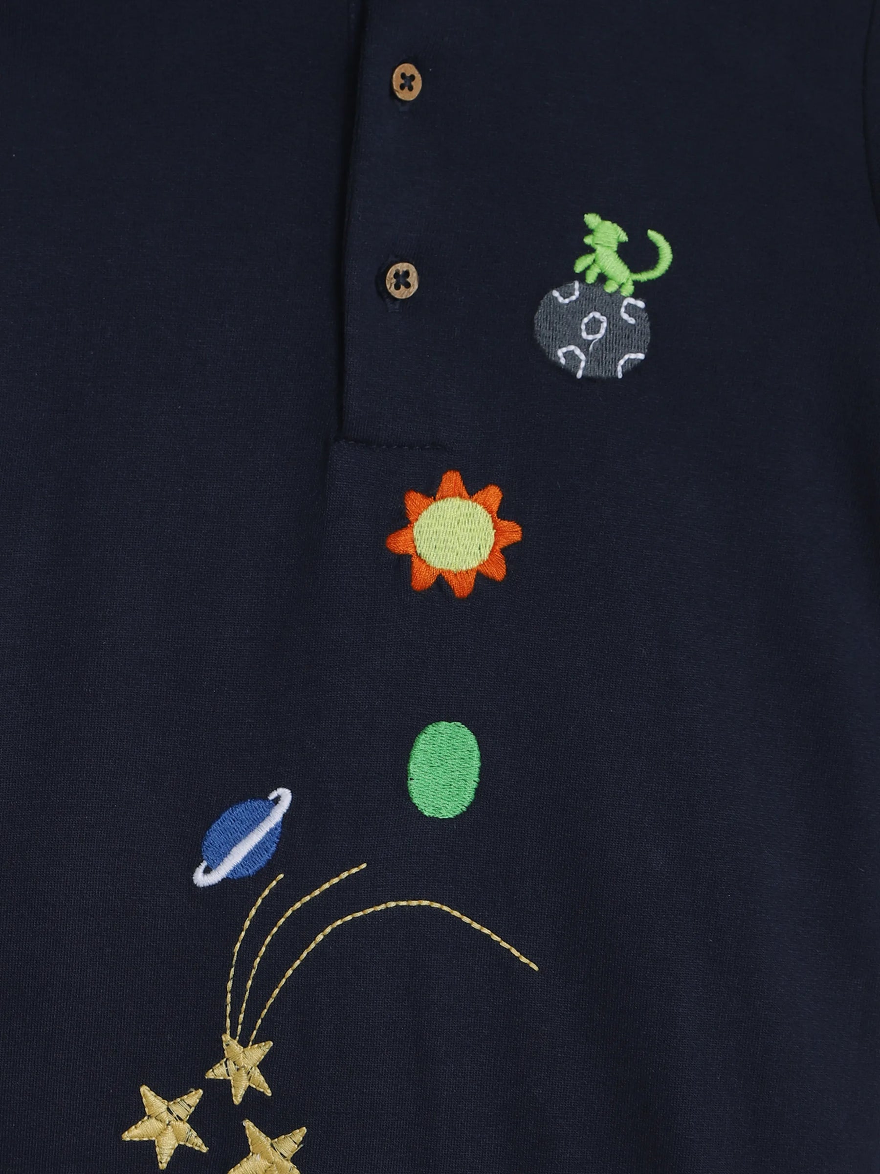 Navy Astronaut Polo Sleepsuit Somersault