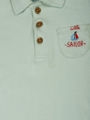 Little Sailor Cotton Bodysuit- Pack of 2