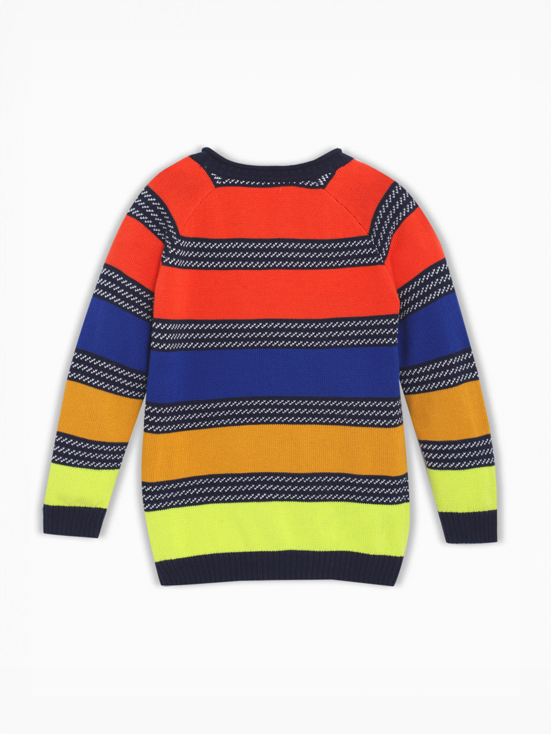 Multicolour Horizontal Stripe Pullover