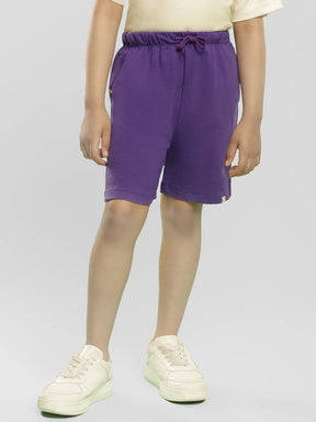 Black Currant Cotton Shorts