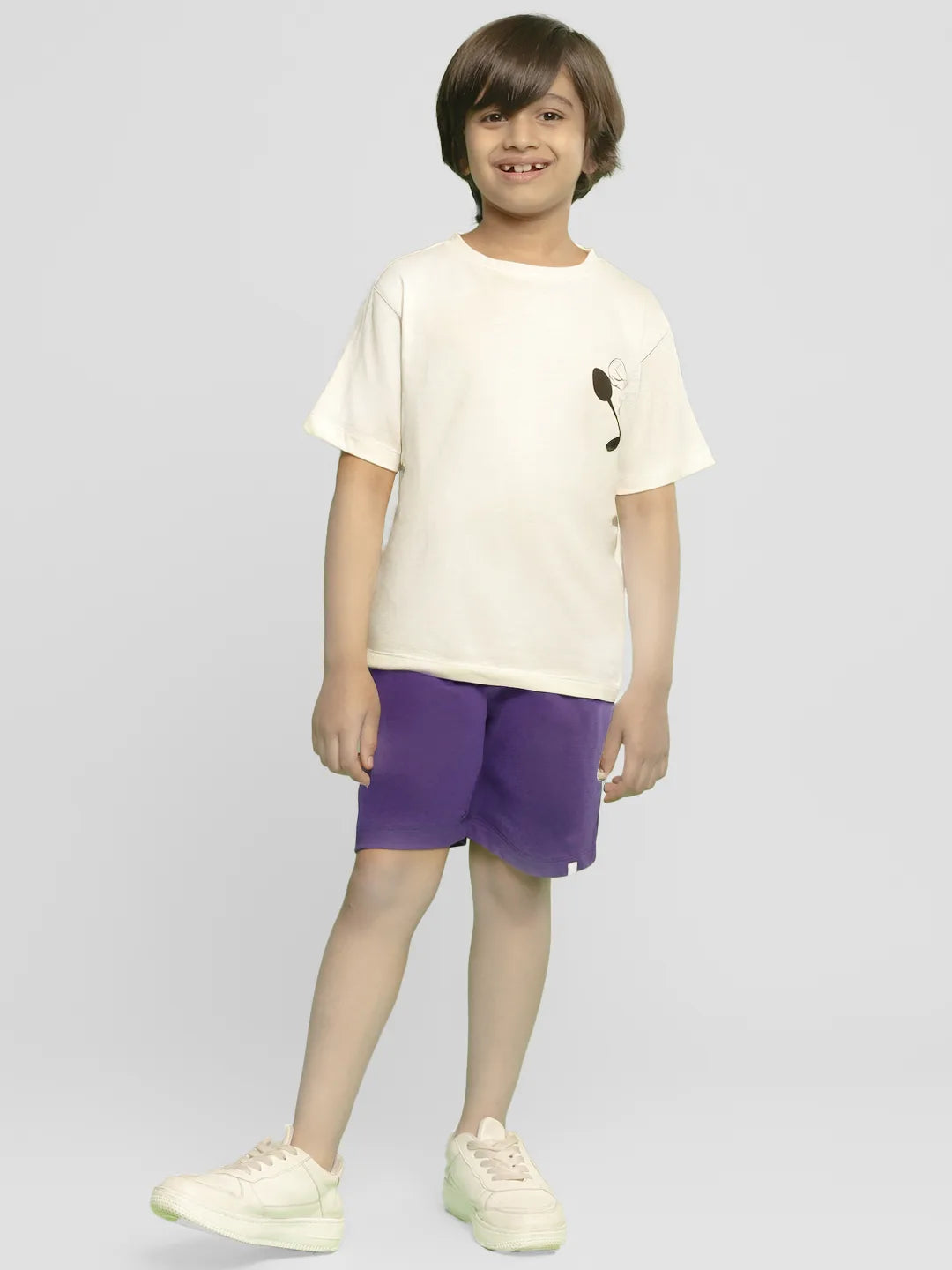 Black Currant Cotton Shorts