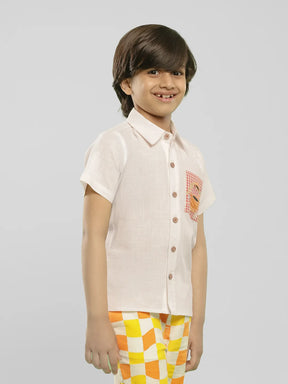 Boys Can Cook Embroidered Cotton Shirt