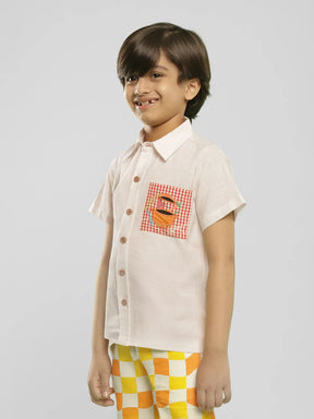 Boys Can Cook Embroidered Cotton Shirt