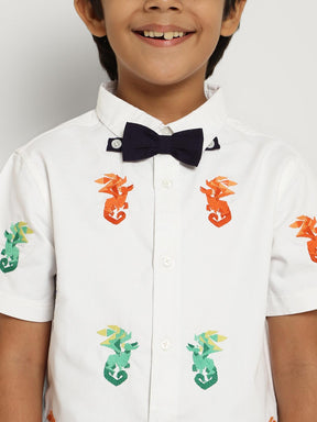 Dragon Shirt with Bow Tie