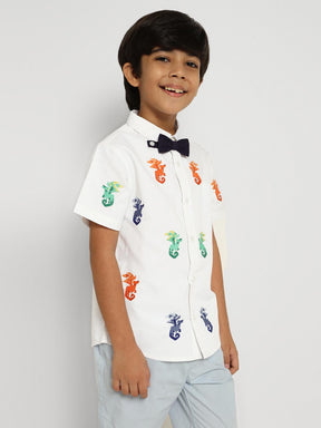 Dragon Shirt with Bow Tie