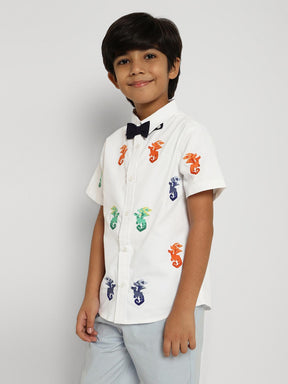 Dragon Shirt with Bow Tie