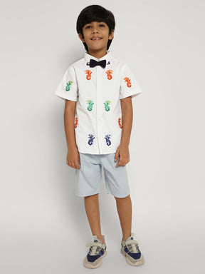 Dragon Shirt with Bow Tie