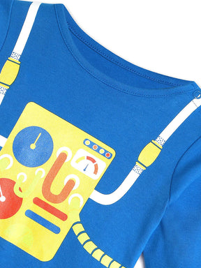 Blue Seatbelt Sleepsuit