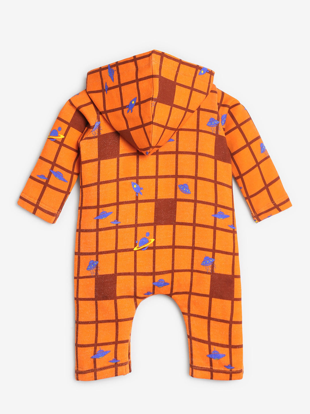 Rust Spaceship Hooded Sleepsuit