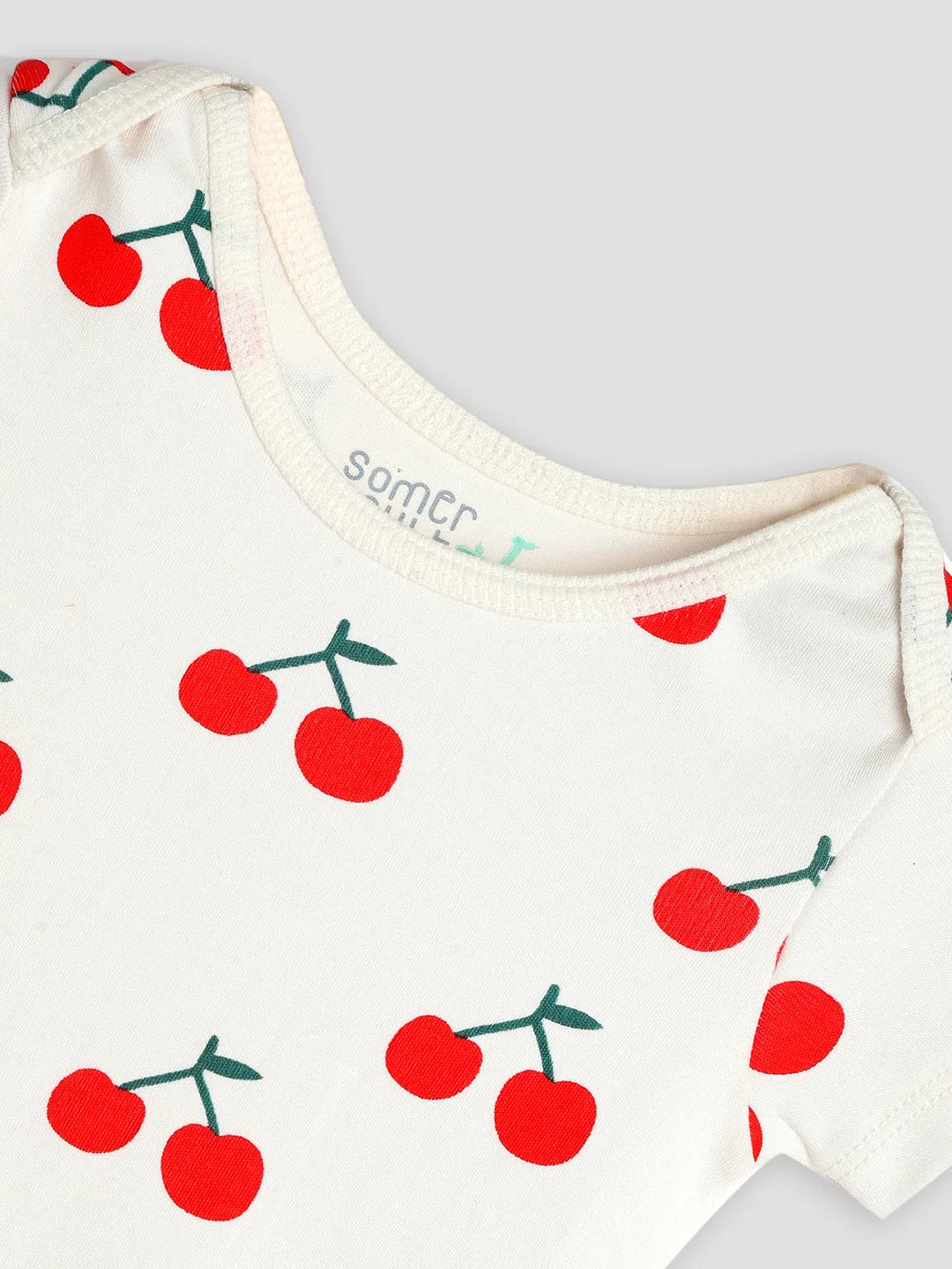 Happy Cherry Cotton Bodysuit