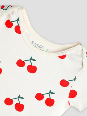 Happy Cherry Cotton Bodysuit