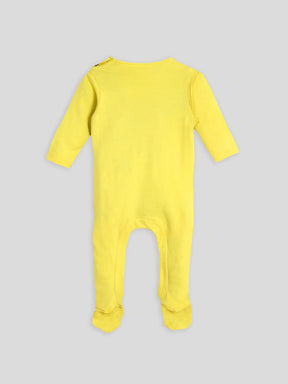 Hap-Pea Greens Footed Cotton Sleepsuit