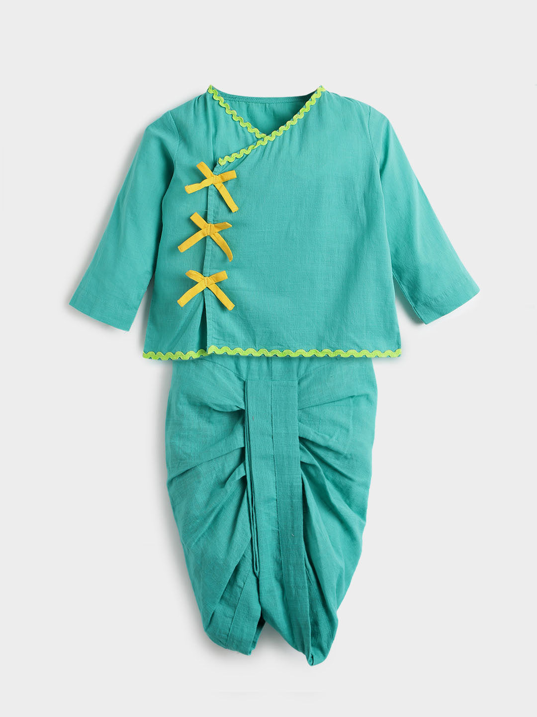 Turquoise Dhoti Kurta Set- Newborn