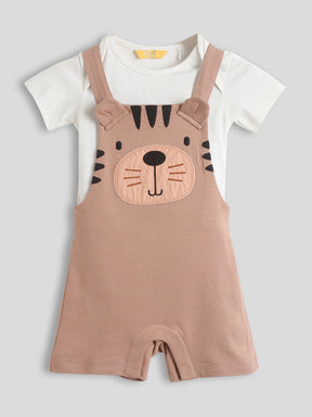 Tiger Dungaree With Bodysuit