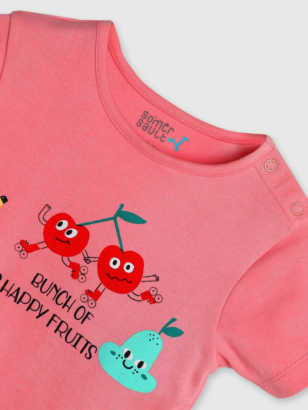 Happy Cherry Cotton Tee & Pants Set