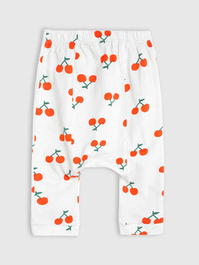 Happy Cherry Cotton Tee & Pants Set