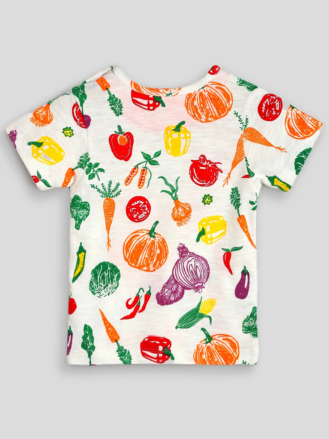 Veggies Cotton Tee and 2 Pants Set