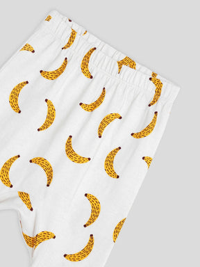 Happy Banana Cotton Tee & Pants Set