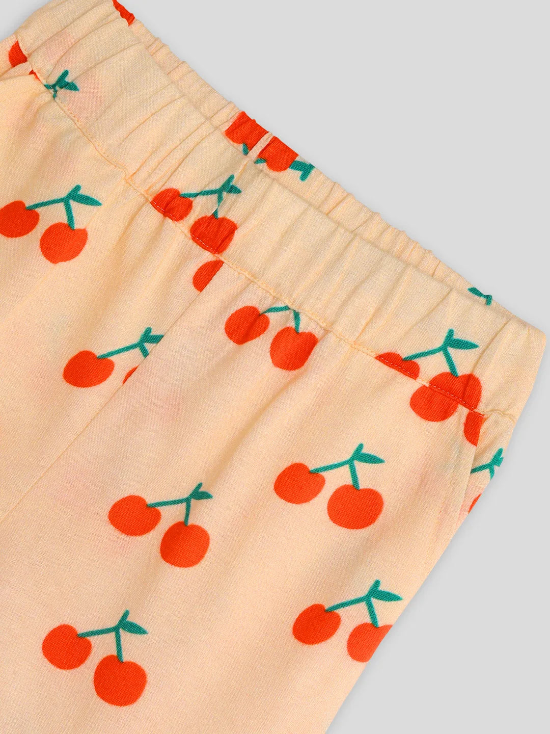 Cherry Cotton Tee & Shorts Set