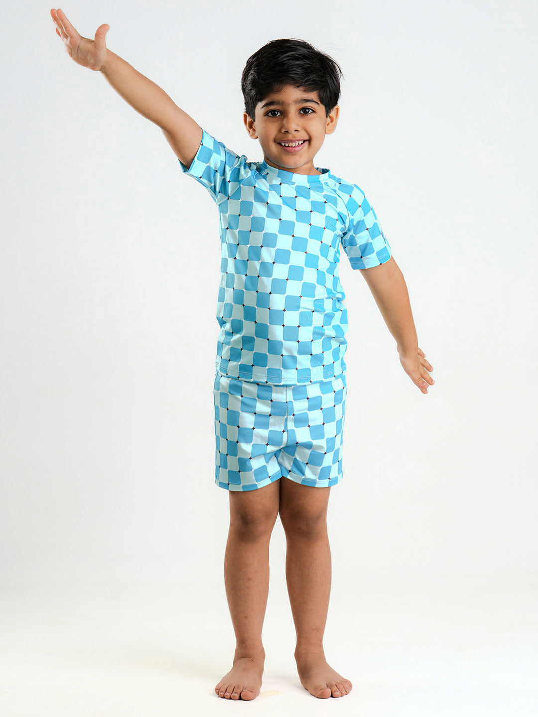 Blue Wave Two Piece Boys Swimsuit