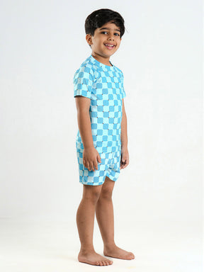 Blue Wave Two Piece Boys Swimsuit