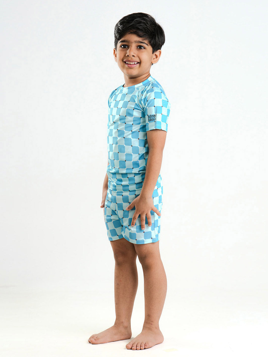 Blue Wave Two Piece Boys Swimsuit