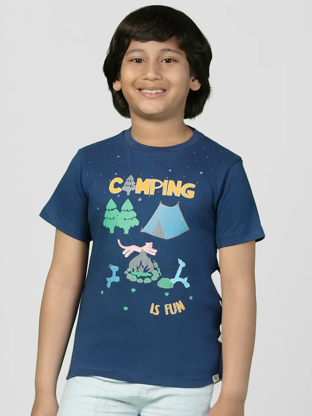 Camping Is Fun Cotton Tee