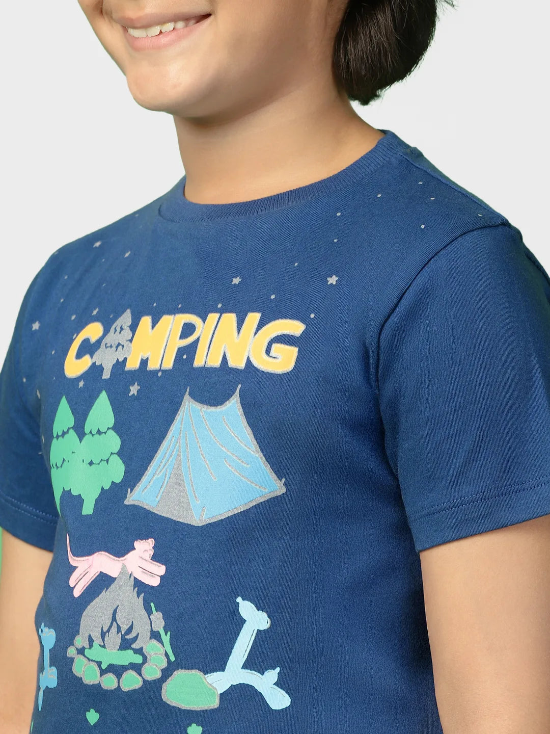 Camping Is Fun Cotton Tee