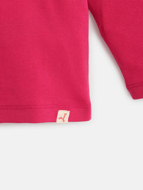 Pink Turtle Neck Tee