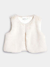 White Fluffy Gilet