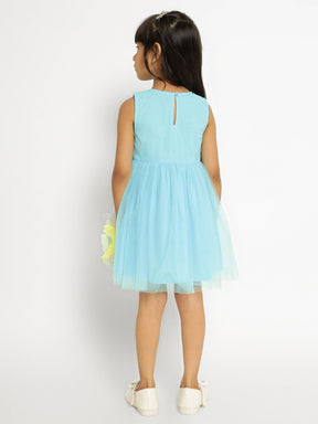 Blue Ballroom Tulle Dress