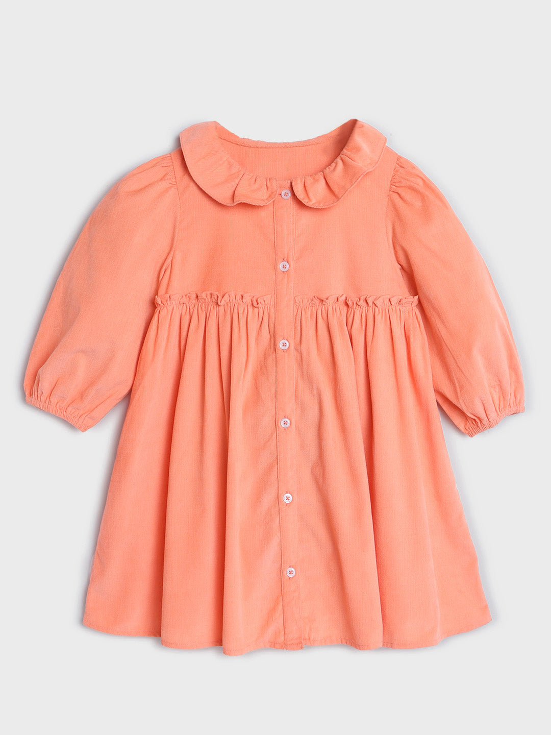 Peach Corduroy Dress