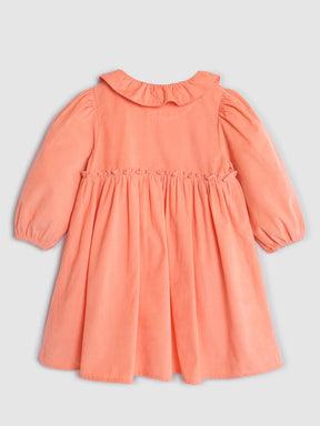 Peach Corduroy Dress