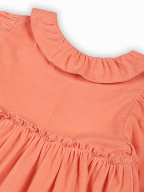 Peach Corduroy Dress