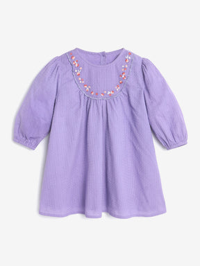 Lilac Flower Party Dress