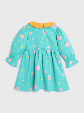 Floral Dress With Peter Pan Collar