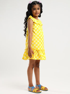 Yellow Checker Dress