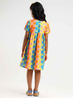 Abstract Daisy Dress