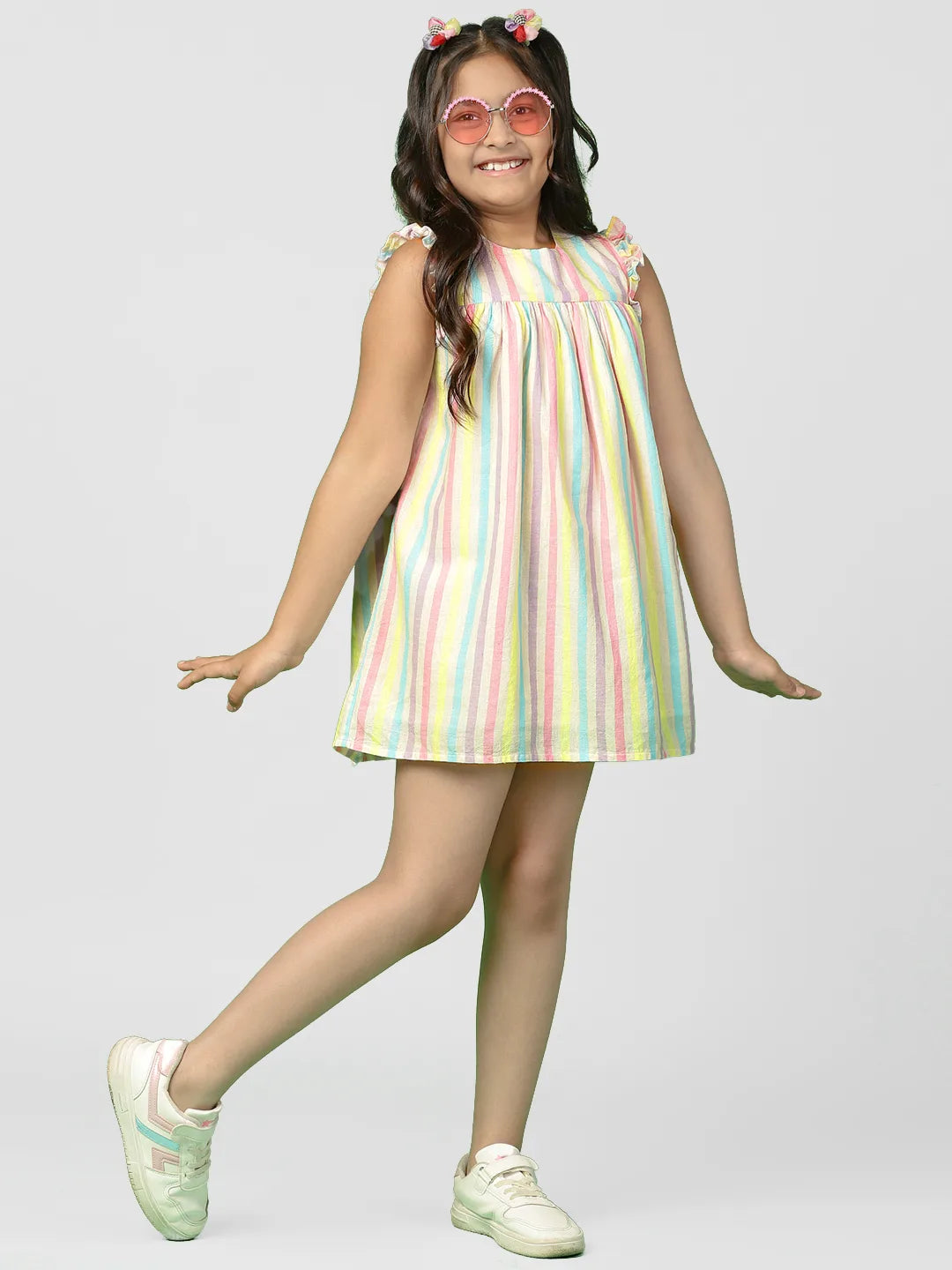 Unicorn Striped Cotton Shift Dress