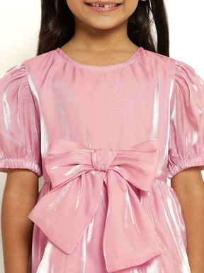 Pink Satin Princess Dress