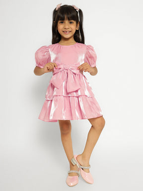 Pink Satin Princess Dress