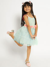 Bows Flounce Tulle Dress