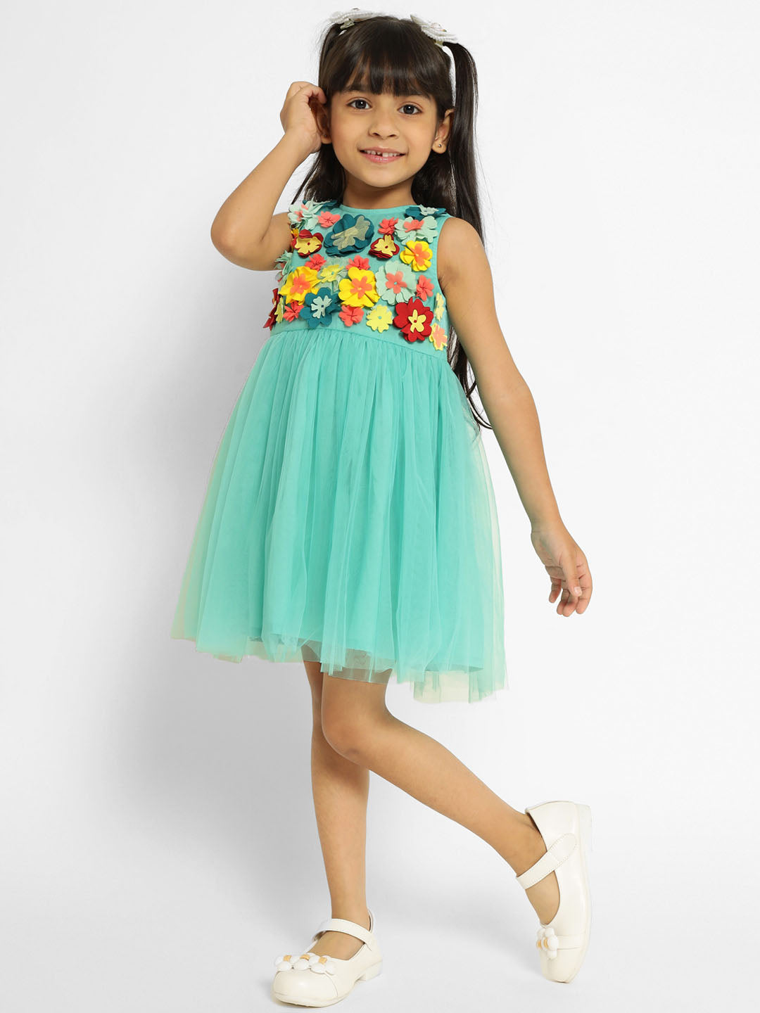 Flower Garden Tuelle Dress