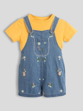 Flora Denim Dungaree with Tee