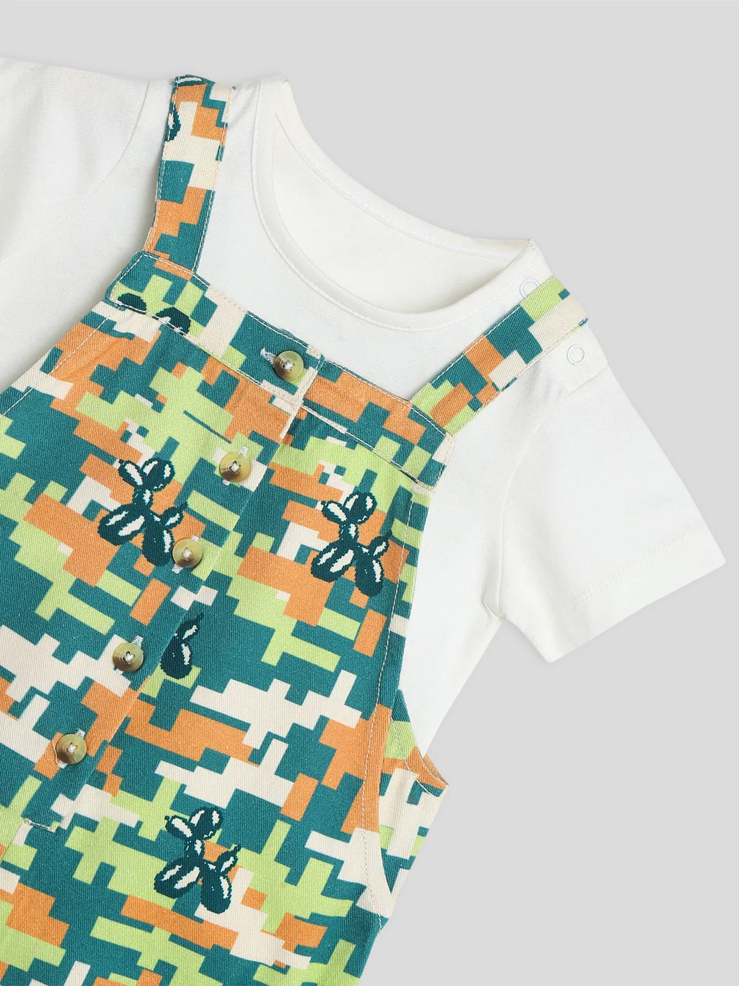 Somer Camouflage Cotton Dungaree with Tee