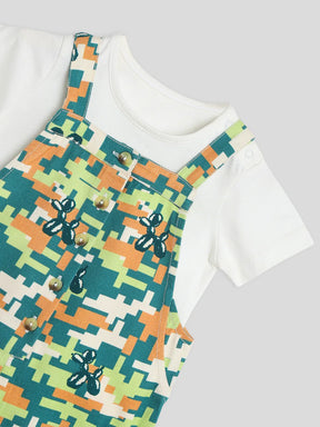 Somer Camouflage Cotton Dungaree with Tee