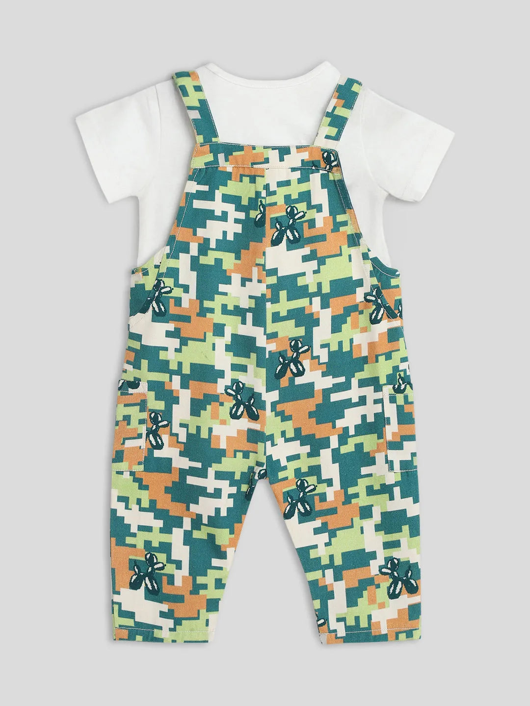 Somer Camouflage Cotton Dungaree with Tee