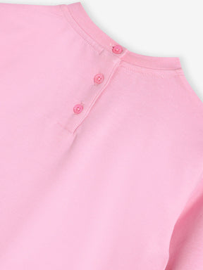 Pink Drop Shoulder Sweat