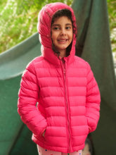 Pink Puffer Hooded Jacket